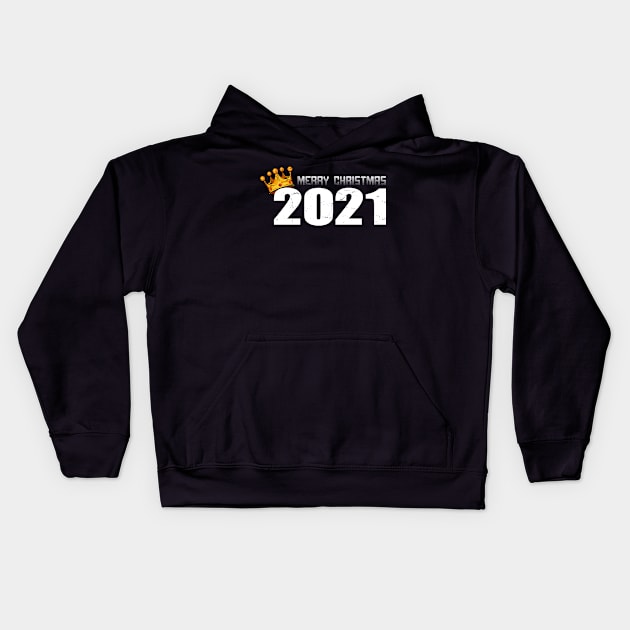 Merry Christmas 2021 Kids Hoodie by 99% Match